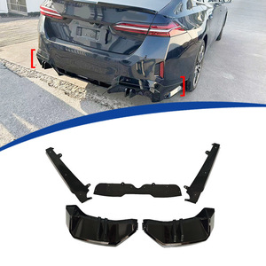 Bmw G60 Rear Bumper Lip 5 Piece Glossy Black Abs For 23 <b>Model</b> Short Axle Version - Product Image 1