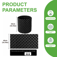 Conteneur de culture pliable et résistant aux intempéries en plastique renforcé de fibre de verre, capacité de 10 gallons, lot de 5, pour laitues