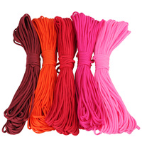 Paracorde d'Extérieur en Polyester de 4 mm, 100 Mètres, avec 7 Brins Intérieurs, Capacité de 550 Lbs, Corde de Parachute Complète, Emballage en Sac de Nylon