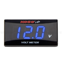 Voltmètre numérique étanche KOSO VOLT pour voiture et camion, 5V à 20V, voltmètre LED, testeur de tension pour moto