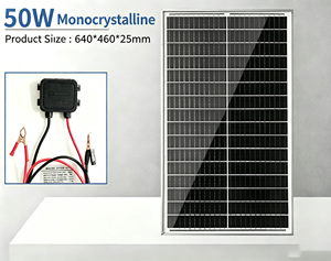 Panel Solar Monocristalino de Media Celda, Totalmente Negro, de Aluminio, 5V 9V 12V 18V, Eficiencia Personalizada - Product Image 4