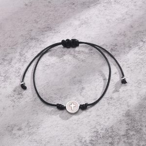 Wholesale New Trend Summer Fashion Men Jewelry Minimalist Steel <strong>Beads</strong> Cross <strong>Bracelets</strong> for Men Gifts Bangles - Product Image 4