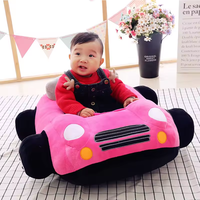 Sofá de asiento de apoyo para bebé/silla de aprendizaje para bebé en forma de coche suave de felpa/sofá cómodo para mantener la postura sentada