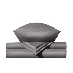 <span class=keywords><strong>Copripiumino</strong></span> Set federa 4 pezzi lenzuolo Lyocell Set di biancheria da letto in bambù organico tessuto 60 solido grado un uso borsa di bambù 20 Set - Product Image 3