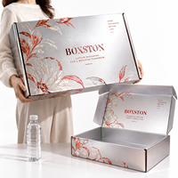 Boîte d'expédition en carton ondulé grande capacité, durable et écologique, avec impression de logo personnalisé pour cadeaux et envois en gros