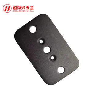 YIHUAXING METAL Four-<b>Sided</b> Connecting Iron Plate 50*84.5*3.0mm <b>Black</b> Sand Finish For Furniture Hardware - Product Image 4