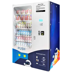 Máquina de venda automática combinada de nail art e lanche para venda, novidade em 2024