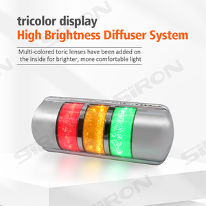 ไฟสัญญาณแบบติดผนัง SiRON D183-A ซีรีส์ IP50 สีแดง/เหลือง/เขียว อายุการใช้งาน 50000 ชั่วโมง พร้อมเสียงเตือน <span class=keywords><strong>24vdc</strong></span> - Product Image 6