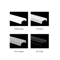 Profilé d'aluminium encastré monté en Surface pour bande Led, 17.4x12MM, haute qualité, lampe à Induction