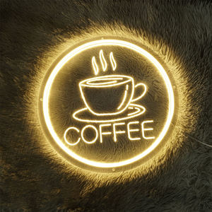 Letrero de Neón LED Personalizable con Diseño de Café, Luz de Neón Tallada para Decoración de Pared en Hogar, Bar, Cafetería, Boda, Multicolor, Resistente al Agua IPX3, Luminoso - Product Image 6