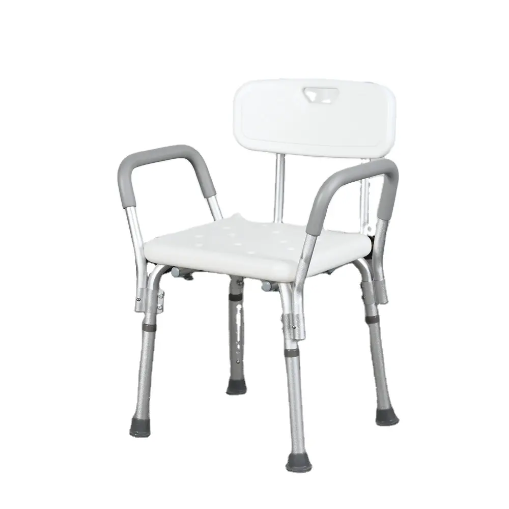 Chaise de douche en alliage d'aluminium pour personnes âgées Chaise de douche pour personnes handicapées Chaise de douche pour personnes âgées ToollessInstaller