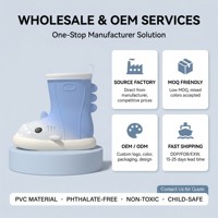 Bottes de pluie 3D requin pour tout-petits, légères, écologiques, antidérapantes, semelle ondulée, imperméables, bottes de boue pour enfants, bottes de pluie personnalisées pour enfants