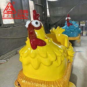 Manèges de <span class=keywords><strong>parc</strong></span> d'attractions familiaux abordables pour enfants, mini-roller coaster Chicken Run en fibre de verre, pour intérieur et extérieur, <span class=keywords><strong>à</strong></span> vendre - Product Image 4