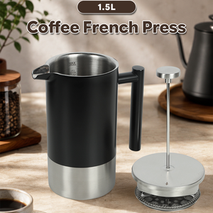 เครื่องชงกาแฟเฟรนช์เพรส I-TOP OEM สแตนเลสสตีล 304 แบบสองชั้นเก็บความร้อน ขนาด 350/800/1000 มล. แบบพกพา ขายส่ง - Product Image 6