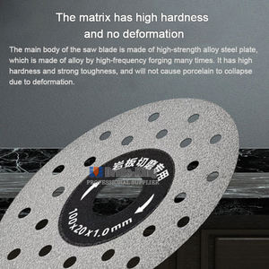 गर्म बिक्री कोण ग्राइंडर हीरा रॉक कटिंग डिस्क छिद्रित विनिर्मित ब्लेड पत्थर के लिए सरमिक टाइल काटने के लिए ब्लेड - Product Image 2