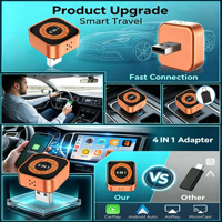 Fabrikneue 4-in-1 CarPlay Streaming Smart Box mit riesiger App-Auswahl, kabellosem CarPlay, AI Box, Android Auto, USB, TV und Mirror Link für YouTube & Netflix