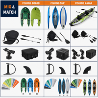 Paquete Mixto de Kayaks y SUPs para Pesca, 5 Unidades, Flota de Alquiler, Venta al Por Mayor