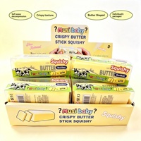 Bestseller transfrontalier : Jouet anti-stress en silicone souple, réaliste, style crème, à rebond lent, en forme de bâton de beurre moelleux et croustillant, tactile