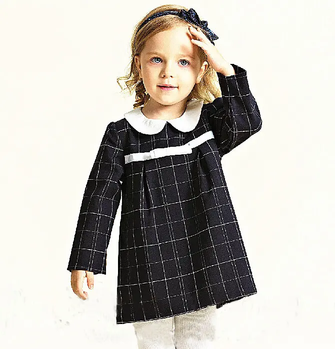 Black Kids girls clothes little girl plaid dress