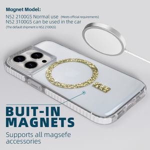 Nouvelle coque de téléphone pour iPhone 15 Pro, plusieurs couleurs, coque magnétique antichoc, coque de charge pour iPhone 14 13 12 Pro Max - Product Image 5