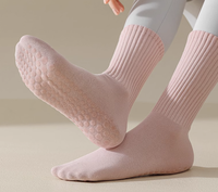 Chaussettes de sport pour femmes, taille unique, compression, antidérapantes, séchage rapide, pour la danse, le Pilates, le yoga, avec logo personnalisé sur le corps