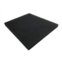 Éponge filtrante biochimique pour aquarium, en coton noir à pores grossiers, en fibre de polyester, pour la culture de bactéries nitrifiantes