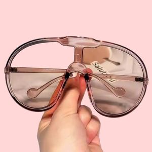 Gafas de Sol Redondas para Mujer, Montura de PC, <span class=keywords><strong>Lentes</strong></span> AC, UV400, Creativas, para Fotografía Urbana, Regalo, Moda - Product Image 6