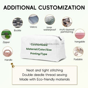 Borsa portaoggetti morbida in peluche da donna, portatile, carina, ecologica, in lana a pois, borsa da viaggio per cosmetici, borsa per il trucco in lana d'agnello - Product Image 6