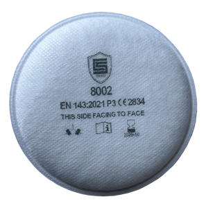 Masque respiratoire intégral avec filtre rose P3 réutilisable, protection contre la poussière et les gaz pour usage chimique, homologué CE - Product Image 4