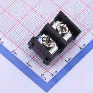 DBT10-10.0-2P-BK Barrier Terminal Block Through hole Component (THT),P=10mm Connector Two Sides 10mm 1x2P Edge Pin - Product Image 1