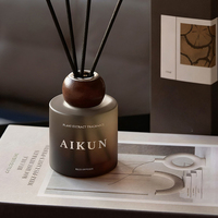 Diffuseur de parfum à roseaux AIKUN 120 ml, coffret cadeau exquis, longue durée, écologique, diffuseur de parfum pour salon, sans feu