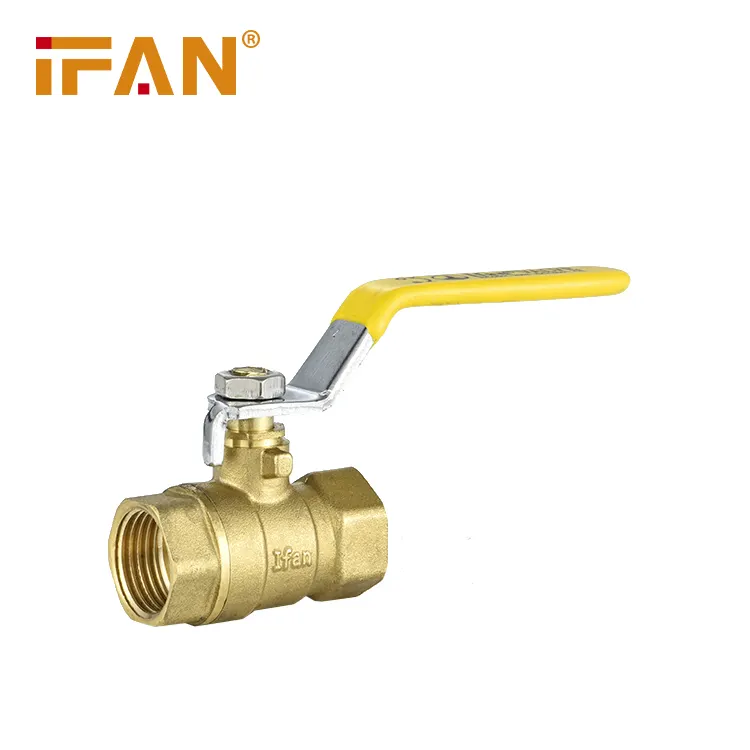 IFAN wholesale 1/2 mini gas pipe fittings brass ball valve long handle ball valve