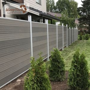 Diseño personalizado al aire libre <span class=keywords><strong>con</strong></span> <span class=keywords><strong>madera</strong></span> <span class=keywords><strong>de</strong></span> plástico wpc paneles <span class=keywords><strong>de</strong></span> la cerca <span class=keywords><strong>de</strong></span> composición <span class=keywords><strong>de</strong></span> esgrima - Product Image 1