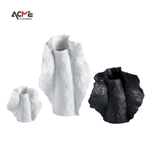 <span class=keywords><strong>2022</strong></span> nouveau Style usine Offre Spéciale Vase à bourgeon noir Vase en céramique texturé <span class=keywords><strong>de</strong></span> fleur d'art moderne pour autre décoration <span class=keywords><strong>de</strong></span> la maison - Product Image 4