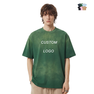 เสื้อยืดโอเวอร์ไซส์สไตล์สตรีทแวร์ ยูนิเซ็กส์ ผ้าคอตตอน 100% หนานุ่ม ลุควินเทจ ซักฟอก ทรงหลวม  รับสกรีนโลโก้ ลายกราฟิก เสื้อยืดฟอกสี  สำหรับผู้ชาย - Product Image 1
