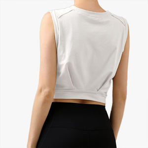 Camiseta deportiva sin mangas, personalizable, holgada, transpirable y ligera para maratón y carreras de larga distancia para mujer - Product Image 1