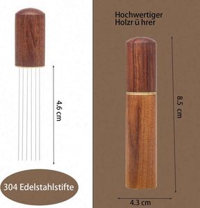 เครื่องมือจ่ายกาแฟเอสเพรสโซ่พร้อมเข็มละเอียด 6 เข็ม ขนาด 0.4 มม., เข็มกดกาแฟเอสเพรสโซ่, เครื่องคนกาแฟเอสเพรสโซ่ - Product Image 3