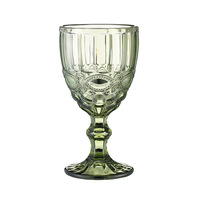 Verres à vin en verre sans plomb pour fête de mariage, vintage, bleu, vert, gris, violet, coloré