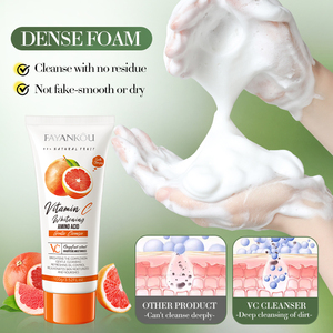 Limpiador Facial Suave de Vitamina C y Aminoácidos de Pomelo FAYANKOU de Alta Calidad, Elimina Puntos Negros, Cuidado de la Piel - Product Image 3
