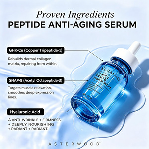 Sérum Peptidique OEM Personnalisé GHK <span class=keywords><strong>Cu</strong></span> <span class=keywords><strong>SNAP</strong></span> 8 Anti-Âge et Anti-Rides – Produits de Soin pour la Peau et la Beauté – Usine de Produits Cosmétiques - Product Image 2