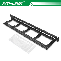 24 port FTP 1.5mm baja gulung dingin FTP 1U dan 19 'Panel Patch jaringan instalasi