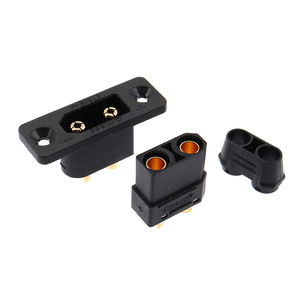 Amass XT90E-M Male <b>Plug</b> with Mounting Hole Gold-Plated High Current Connector for RC/Drone Battery Packs (Battery Side) - Product Image 5