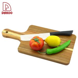 Tabla de Cortar de Bambú de Doble Cara, Tabla de Cortar de Madera de Acacia para Queso, Carne y Frutas con Mango - Product Image 2