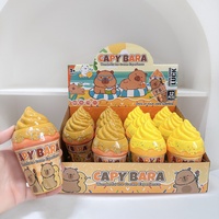12pcs/set Kedatangan Baru Kotak Misteri Es Krim Kapsul Kejutan Ransel Perhiasan Gantungan Kunci Tali Capybara Kotak Misteri Boneka Mainan