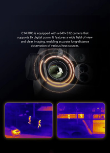 Cámara con Gimbal para Dron C14 PRO de 4 Luces, Estabilización de 3 Ejes, 48MP, Imagen Térmica de 640*512, Zoom Híbrido de 100x, Telémetro de 1200m, Dron con IA - Product Image 4