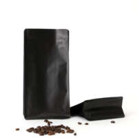 En stock 8oz 250g sac d'emballage de grain de café de fond de boîte anti-odeur avec valve unidirectionnelle