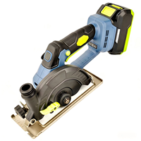 Scie circulaire sans fil sans balais de 140 mm avec indicateur de batterie, 2 batteries et chargeur inclus, coupe professionnelle du bois
