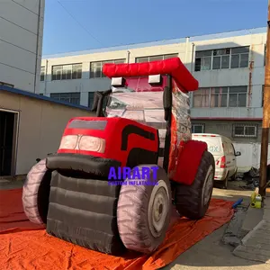 Carro inflável personalizado do caminhão da decoração da atividade do tamanho, balão inflável do modelo do trator para a venda
