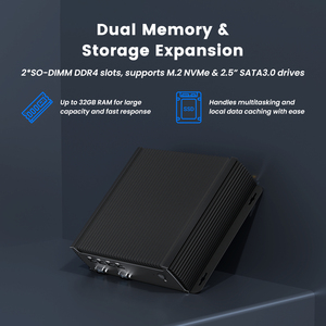 Mini PC industriel sans ventilateur, PC embarqué, processeur Intel <span class=keywords><strong>Core</strong></span> I3 <span class=keywords><strong>I5</strong></span> de 12e génération, double LAN, 6 ports COM, interface d'affichage HD, mini PC industriel - Product Image 3
