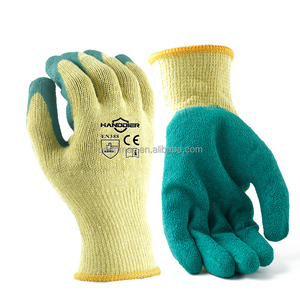 Antidérapant Latex Froissé Enduit Usine Pas Cher Coton Tricoté Sécurité Travail Gants De Protection guantes industriales - Product Image 5